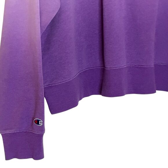 Champion Hombre Sweatshirt Fleece Top Shirt Blouse Purple 2XL - Picture 3 of 7